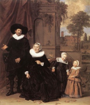  Familia Pintura al %C3%B3leo - Retrato de familia Siglo de Oro holandés Frans Hals